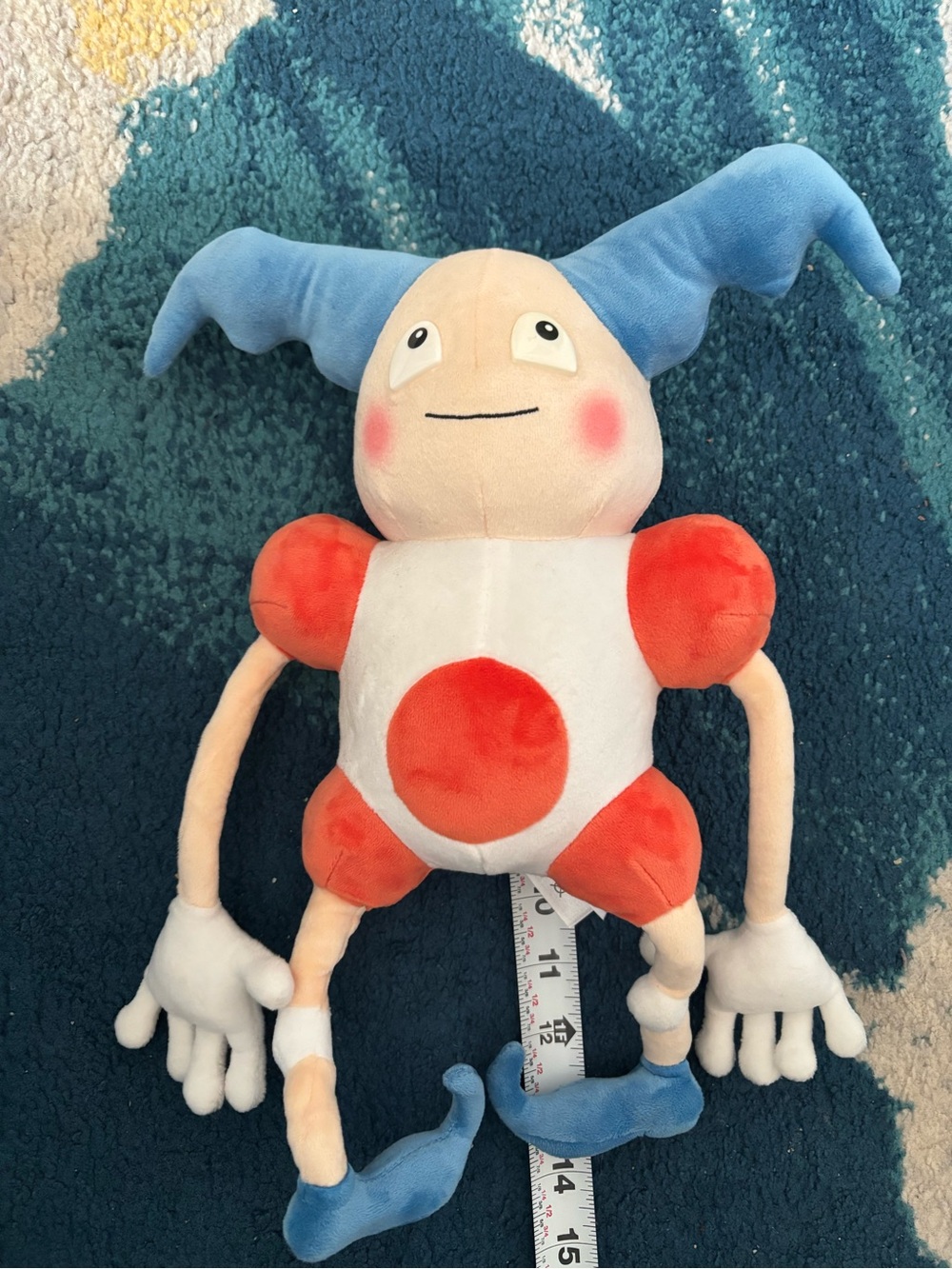 Pokemon Mr. Mime Plush Toy - Blue, Orange, White